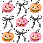 Halloween Coquette Pumpkins Glass Cups