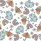 Spring Umbrella Aesthetic Glass Cups