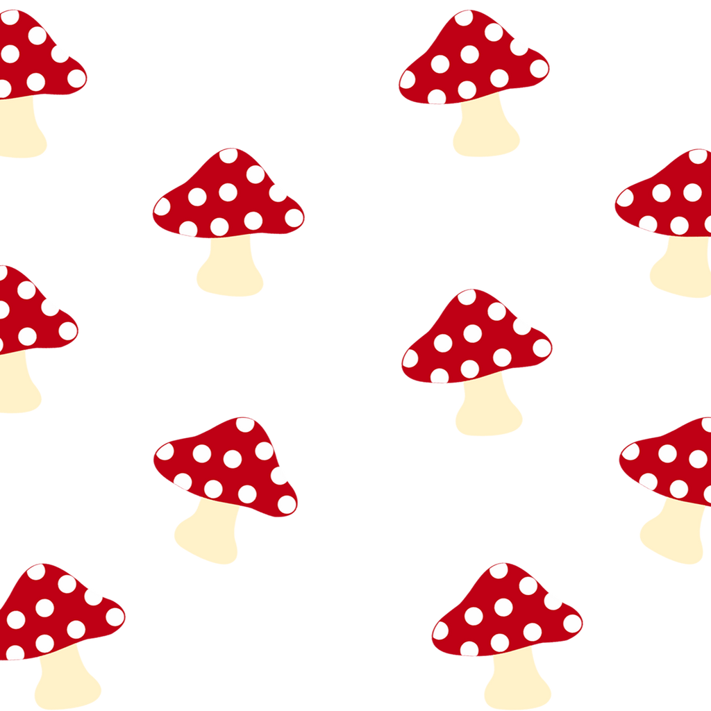 Red Mushroom Glass Cups