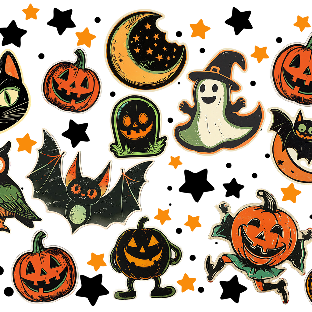 Retrocore Halloween Glass Cups