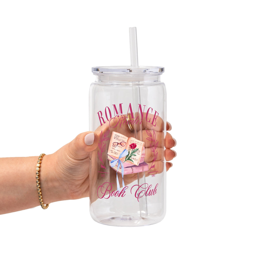 The Romance Reader Book Club Glass Cups
