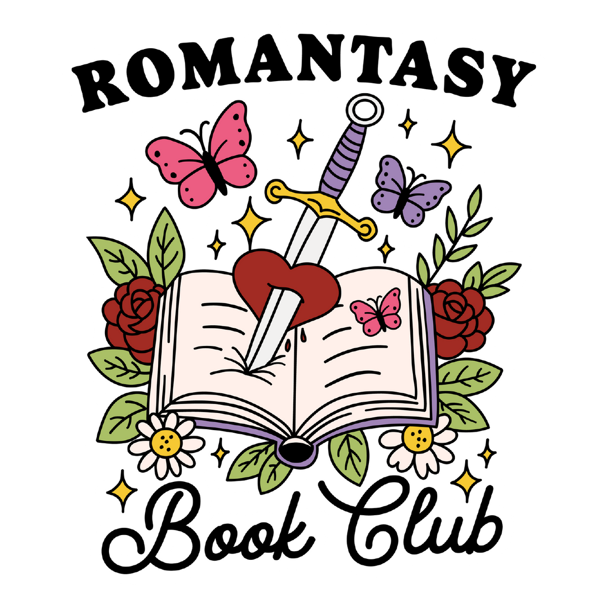 Romantasy Book Club Glass Cups