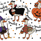 Spooky Goose Glass Cups