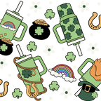 St. Patrick's Day Inspired Glass Cups