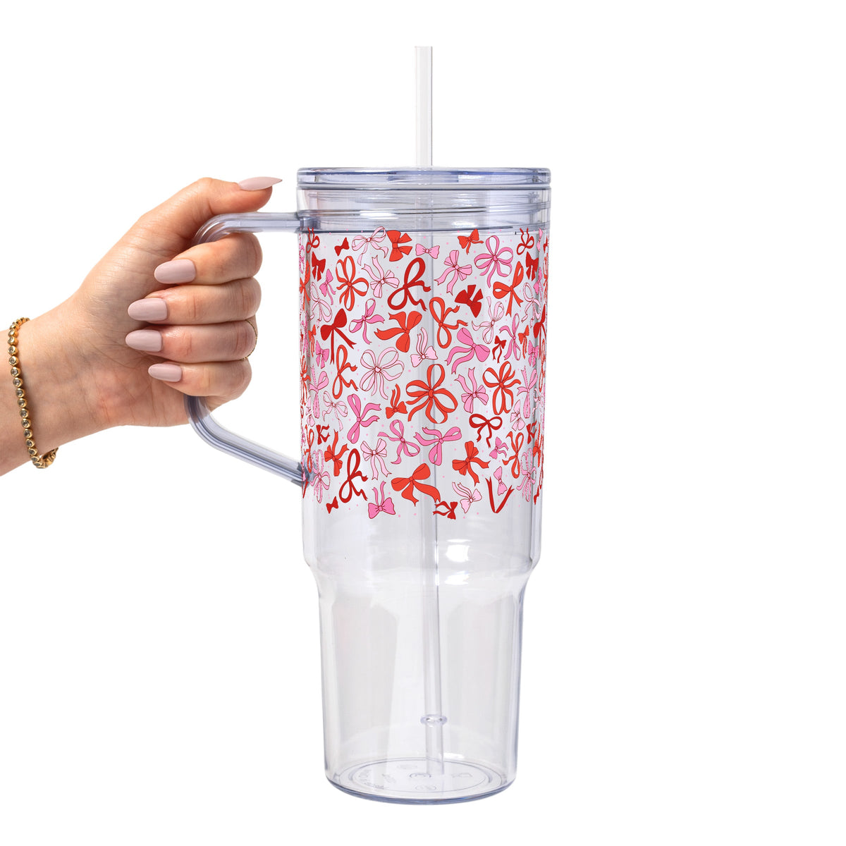 Coquette Valentine Glass Cups