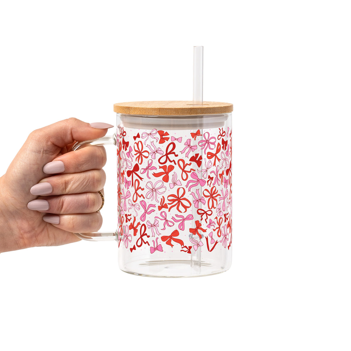 Coquette Valentine Glass Cups