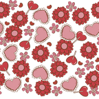 Valentine's Day Flowers And Candy Glass Cups