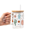 Cute Western Disco Glass Cups