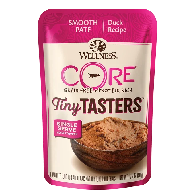 Wellness Tiny Tasters Duck Cat Food, 1.75 oz (Case of 12)