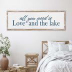 Love And The Lake Sign