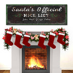 Santa's Official Nice List Sign
