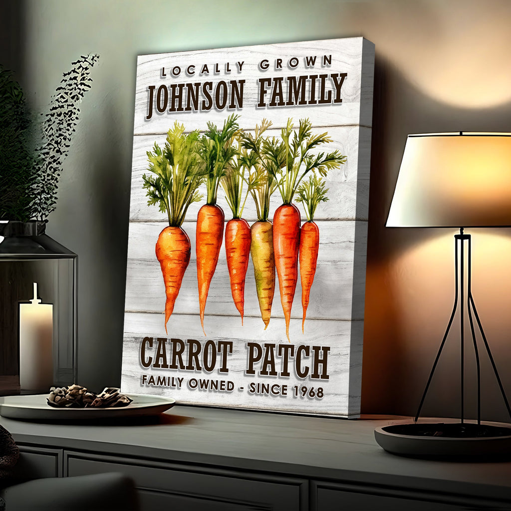 Locally Grown Carrot Patch Sign