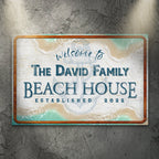 Welcome To Family Beach House Sign II