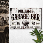 Garage Bar Rustic Wood Sign