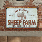 Sheep Farm Sign III