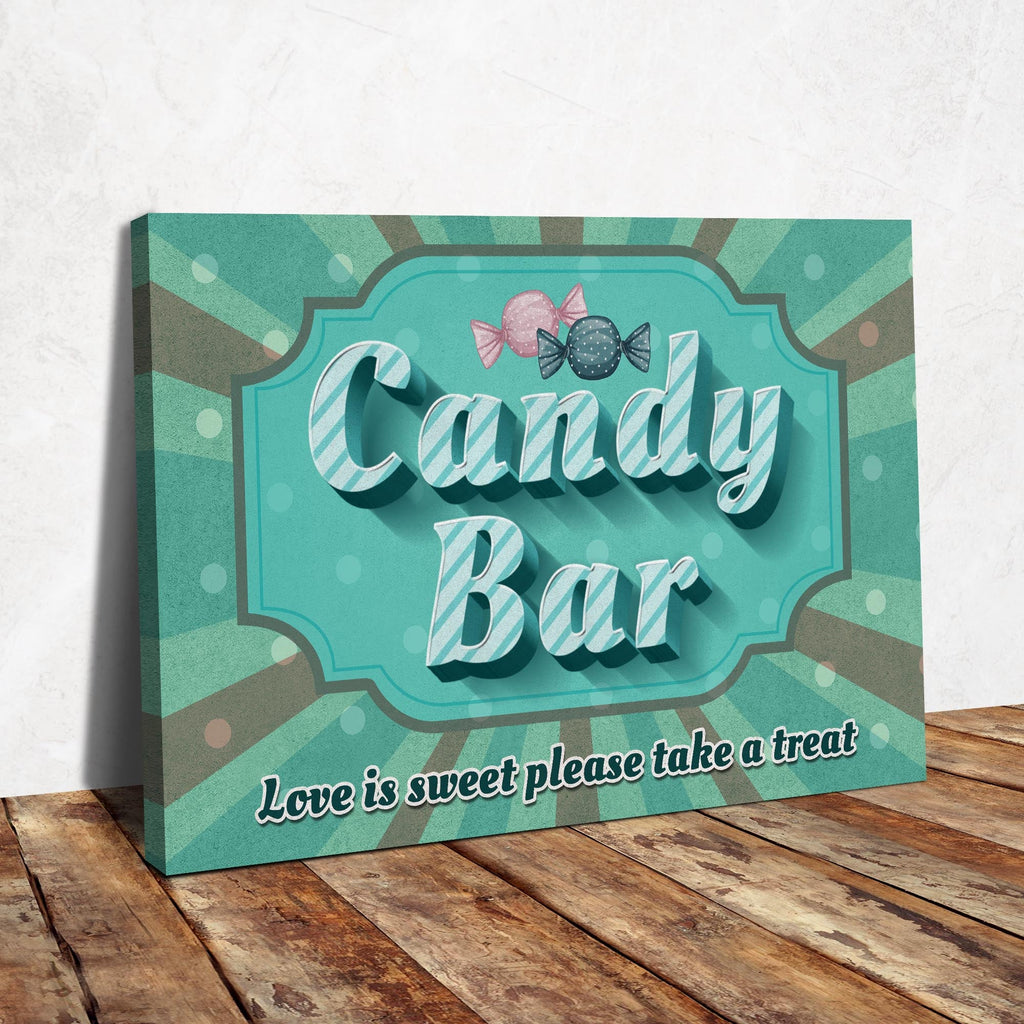 Love Is Sweet Take A Treat Candy Bar Sign III