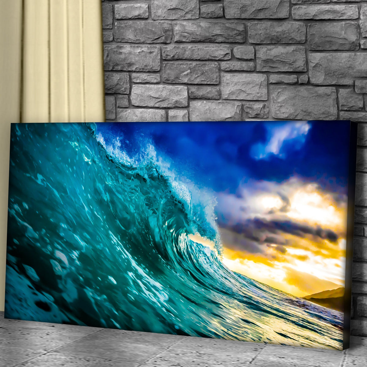 Fast Waves Canvas Wall Art