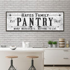 Many Ingredients, Nothing To Eat Pantry Sign
