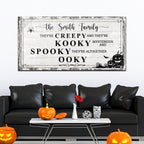 Family Halloween Sign