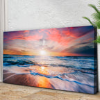 Sunrise Over The Horizon Canvas Wall Art