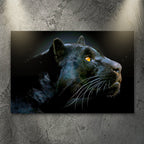 Black Panther Head Canvas Wall Art