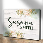 Floral Girls Room Sign