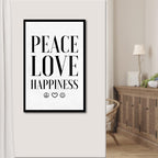 Peace Love Happiness Sign II
