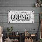 Family Sports Games Lounge Sign