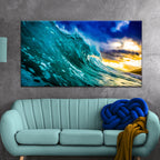 Fast Waves Canvas Wall Art
