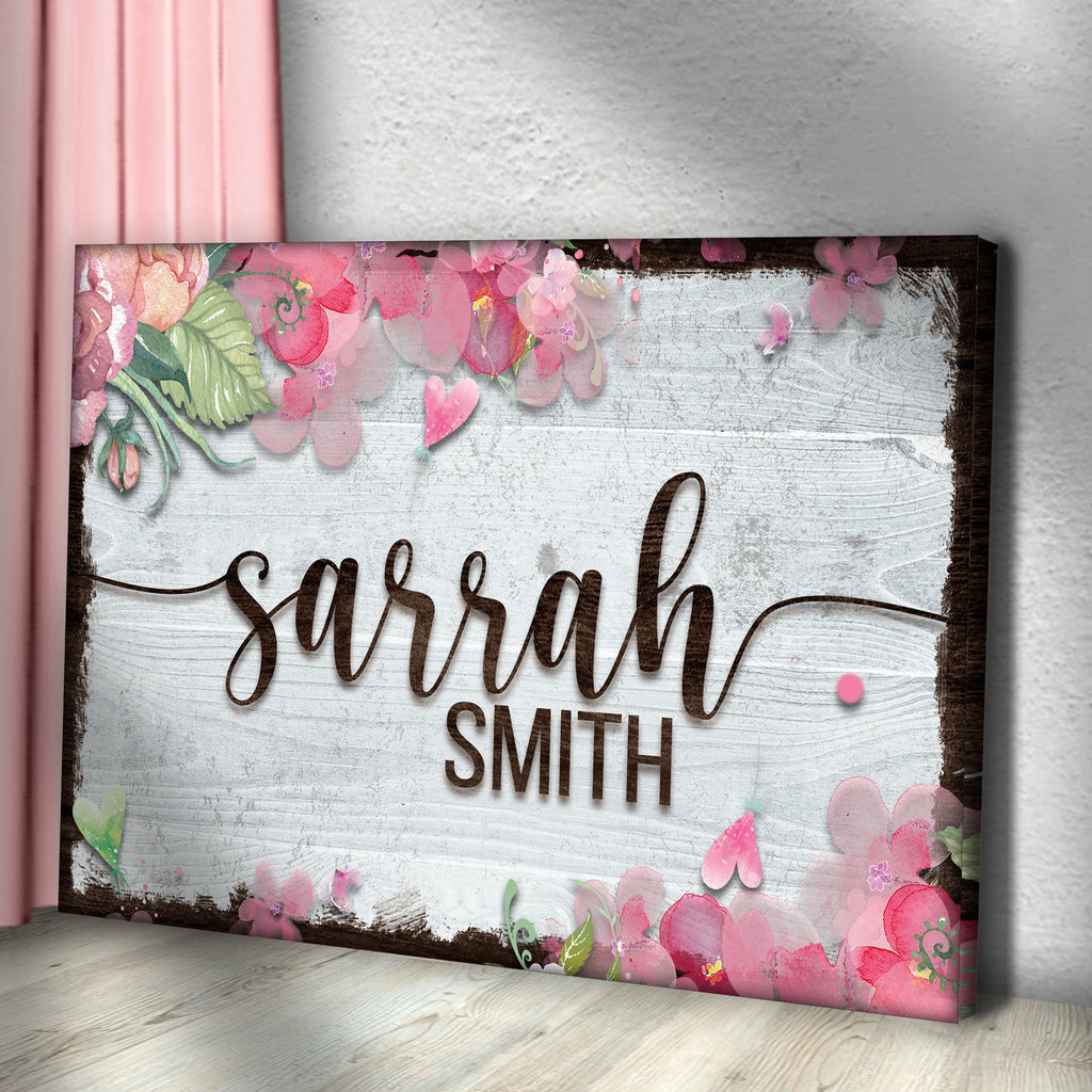 Floral Kids Room Sign