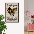 I Love You More Every Day Rustic Sign