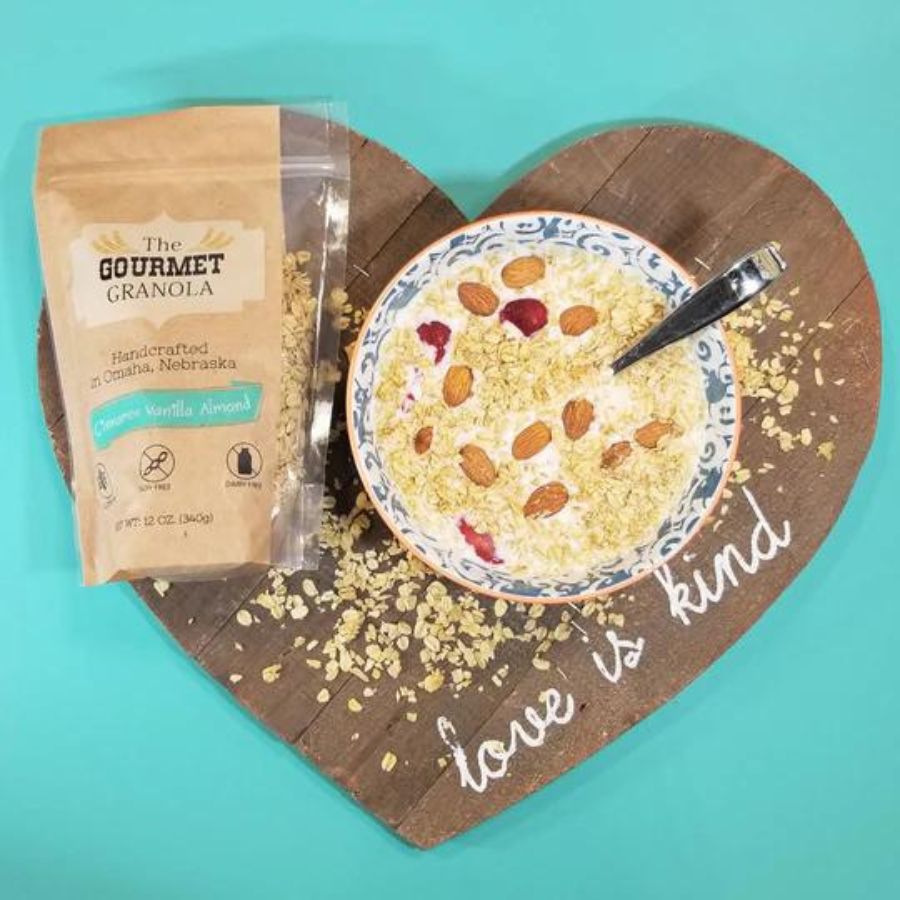 Cinnamon Vanilla Almond Granola | Pack of 3 | 12 oz | Gluten, Dairy, & Soy Free | Free Shipping | The Gourmet Granola
