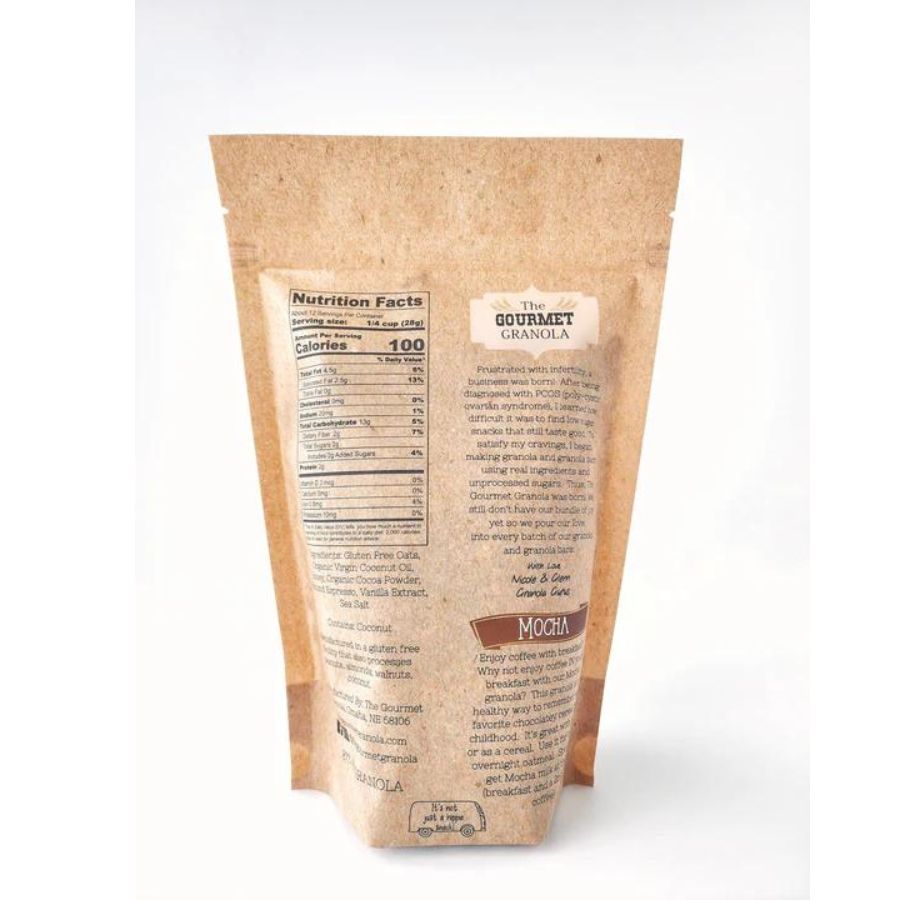 Mocha Granola | Pack of 3 | 12 oz | Gluten, Dairy, and Soy Free | Free Shipping | The Gourmet Granola