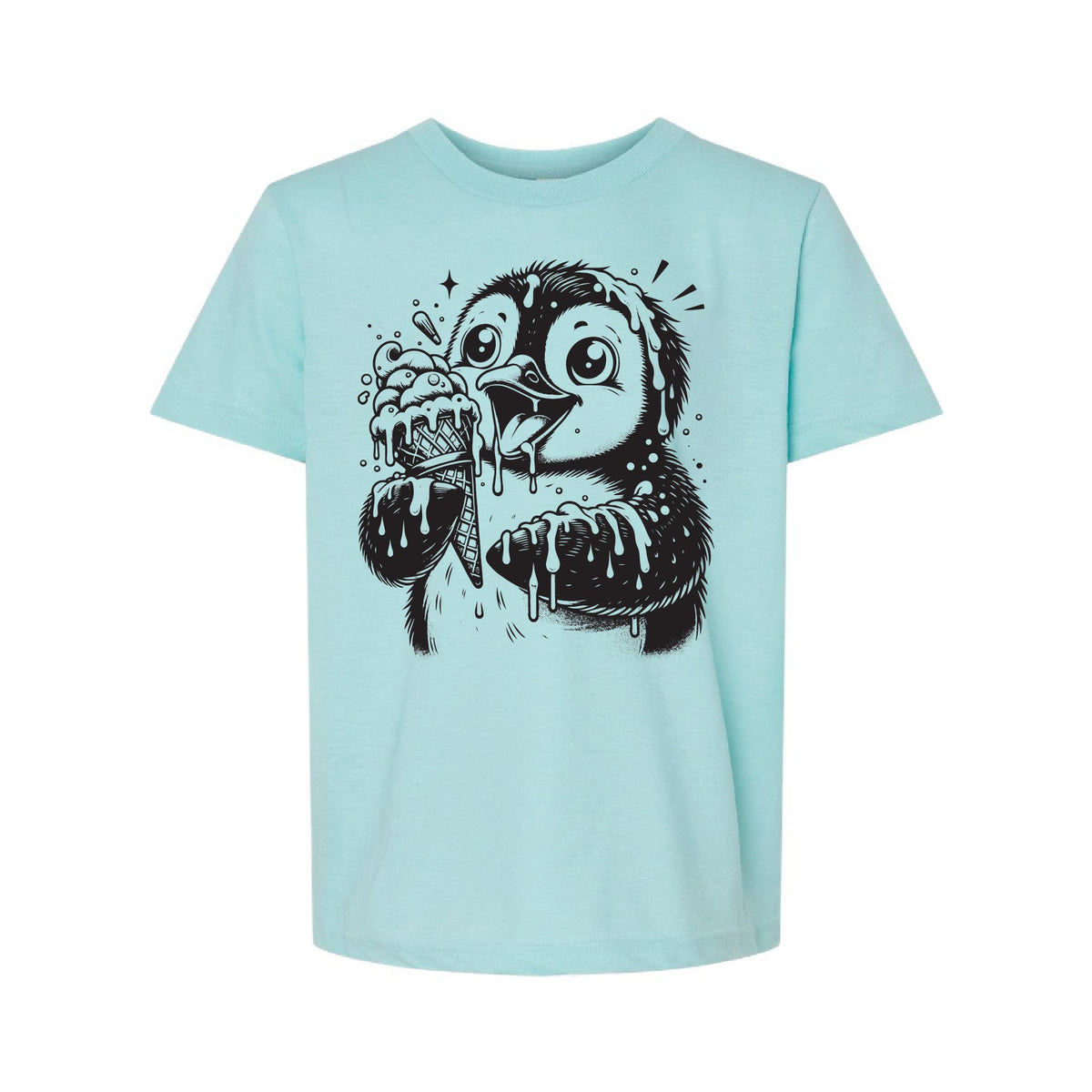 Youth Penguin Ice Cream T-Shirt | Multiple Sizes | The Hex + The Hive