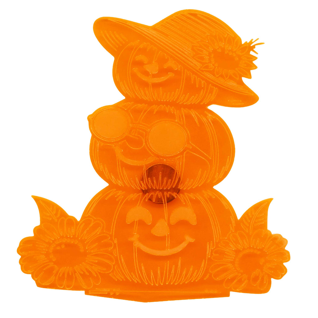 Tiered Pumpkin Magnetic Plaque | 4.5" x 5" | Glowing Creation