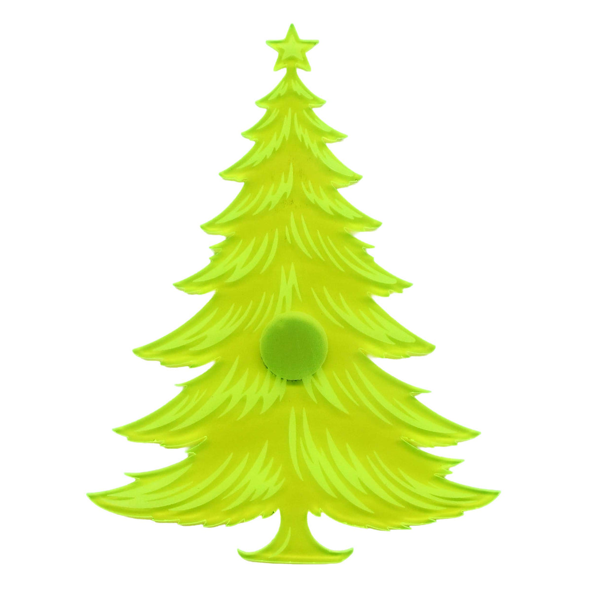 Traditional Christmas Tree Magnetic Plaque | 4.5" x 6" | Multiple Color Options | Glowing Creation