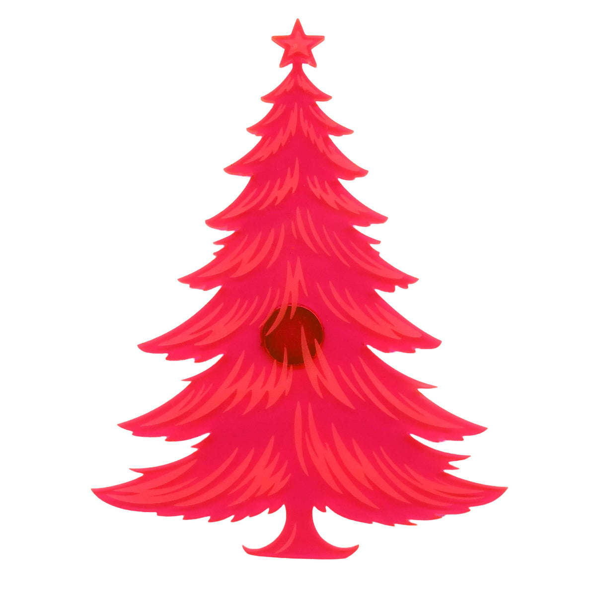 Traditional Christmas Tree Magnetic Plaque | 4.5" x 6" | Multiple Color Options | Glowing Creation