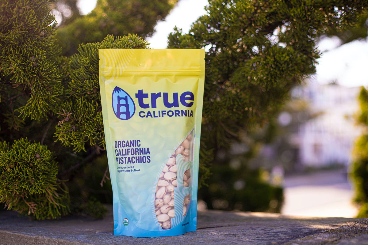 Organic Pistachios, Dry Roasted & Lightly Sea Salted