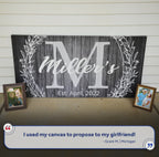 Family Name Sign -  Monogram Sign