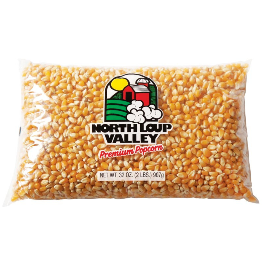 Yellow Un-Popped Popcorn Kernels in Burlap Bag | 2 lb | Pack of 3 | Non-GMO | Shipping Included | Popcorn County USA | North Loup Valley