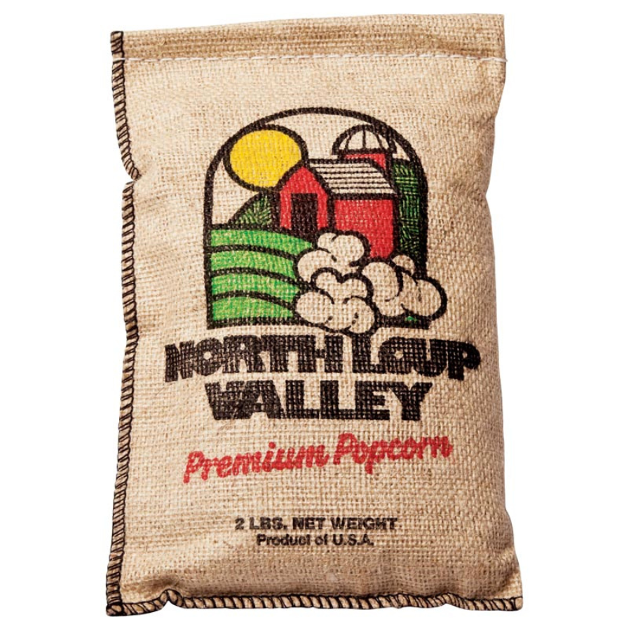 Yellow Un-Popped Popcorn Kernels in Burlap Bag | 2 lb | Pack of 3 | Non-GMO | Shipping Included | Popcorn County USA | North Loup Valley