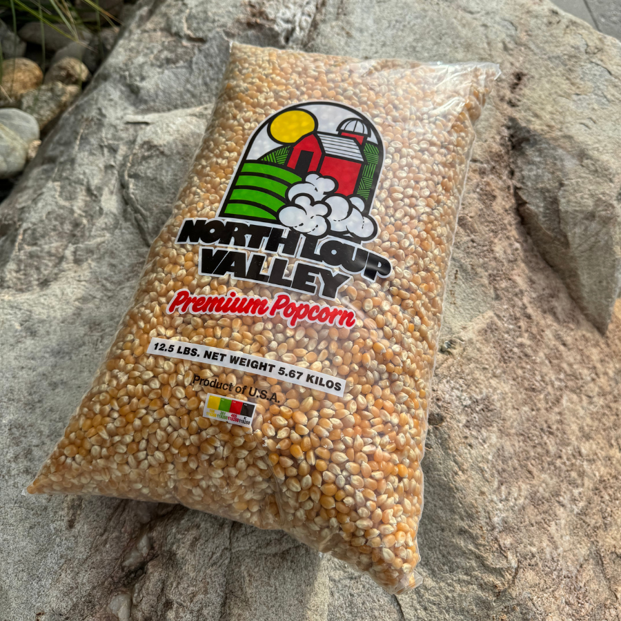 Yellow Un-Popped Popcorn Kernels | 12.5 lb | Non-GMO | Popcorn County USA | North Loup Valley