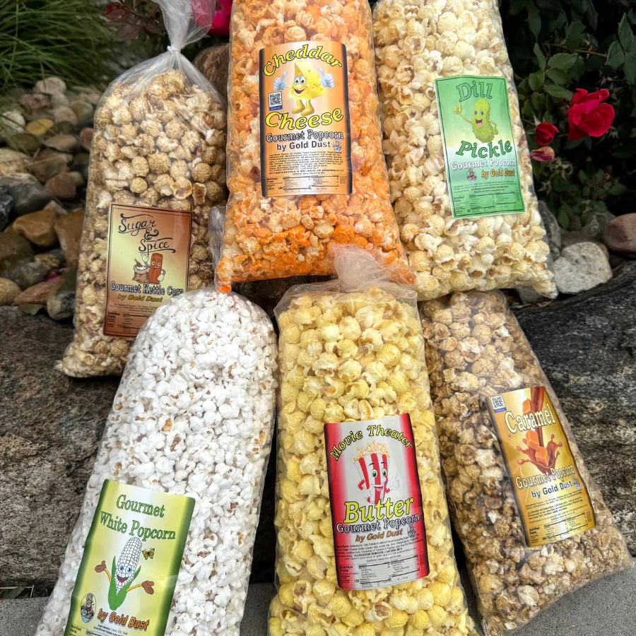 Dill Pickle Popcorn | Pack of 2 | 8 oz | Non-GMO | Gold Dust Kettle Corn