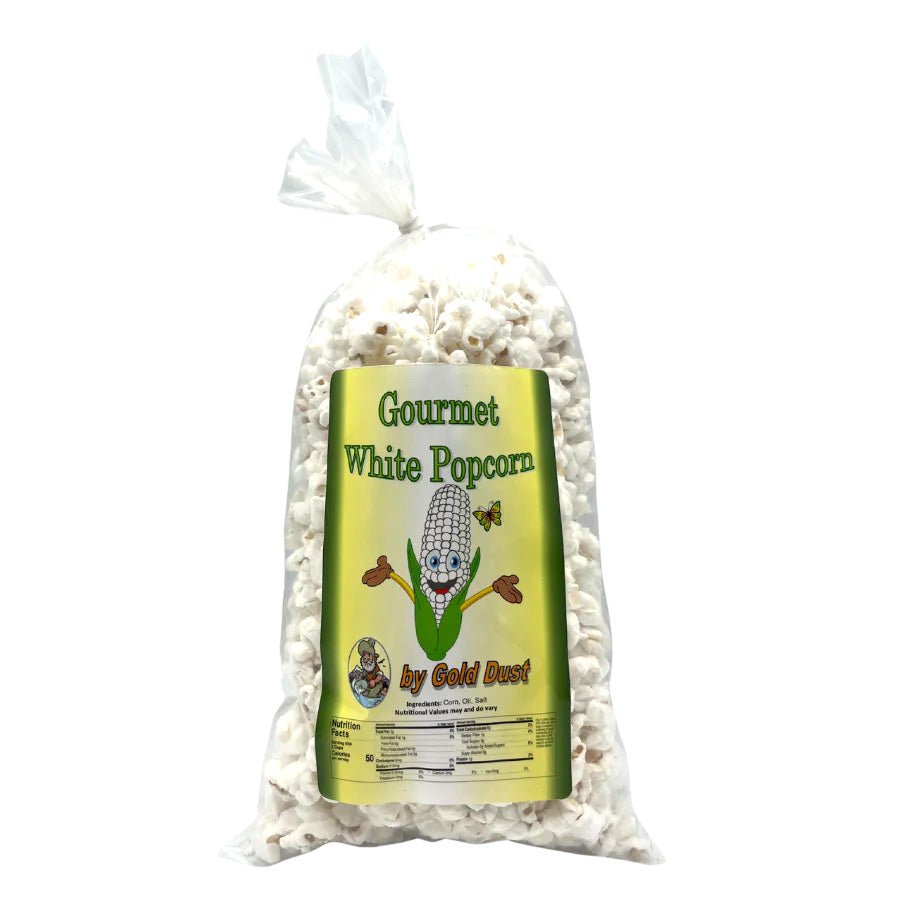 White Butterfly Popped Popcorn | Pack of 2 | 1.5 oz | Non-GMO | Shipping Included | Gold Dust Kettle Corn