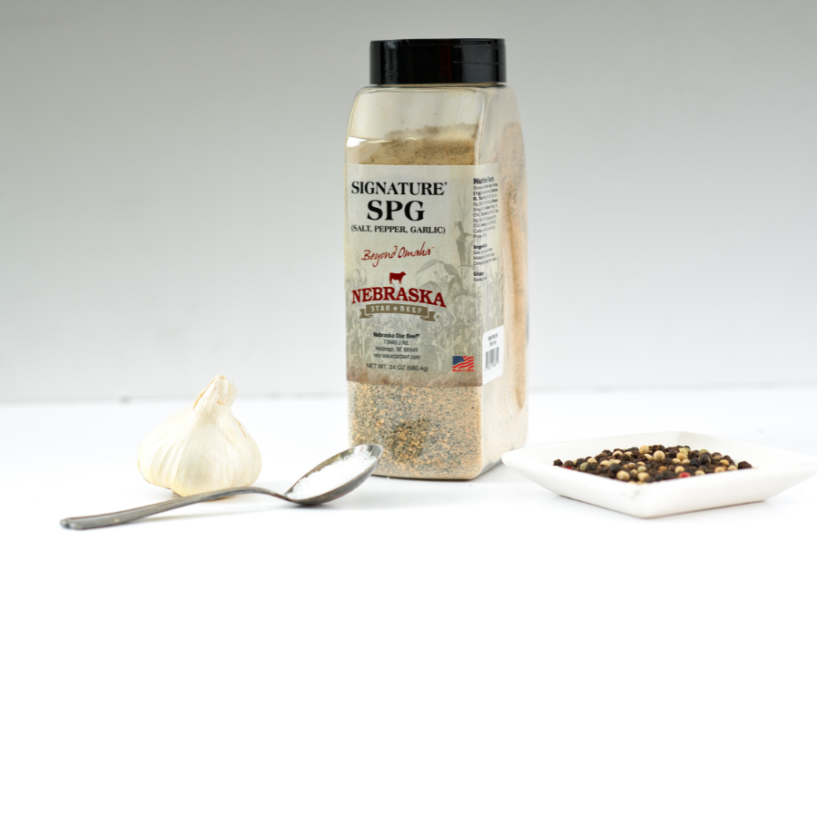 Salt, Pepper, Garlic Seasoning | 24 oz | Nebraska Star Beef