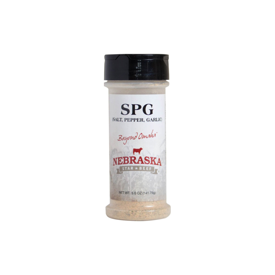Salt, Pepper, Garlic Seasoning | Pack of 6 | 5 oz |  Shipping Included | Nebraska Star Beef