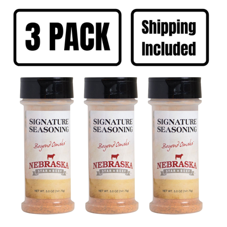 Signature Steak Seasoning | Pack of 3 | 5 oz | Shipping Included | Nebraska Star Beef