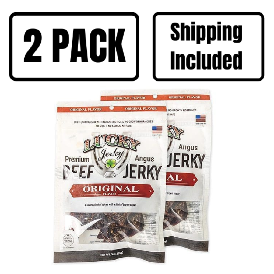 Original Beef Jerky | Pack of 2 | 3 oz | Shipping Included | Nebraska Star Beef