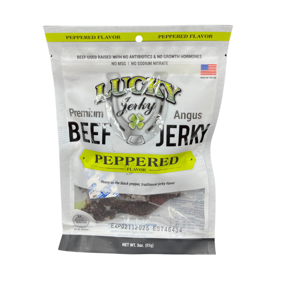 Black Pepper Beef Jerky | Pack of 12 | 3 oz | Nebraska Star Beef