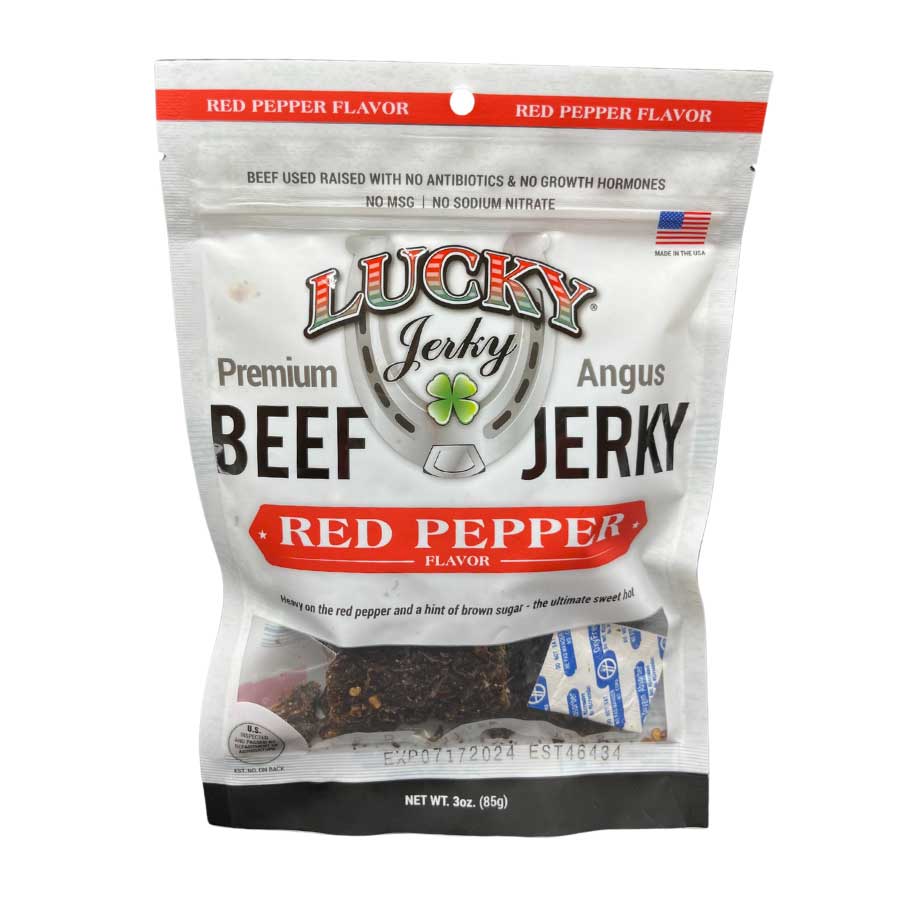 Red Pepper Beef Jerky | Pack of 3 | 3 oz | Nebraska Star Beef